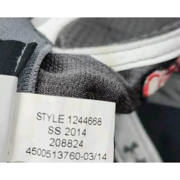 Under Armour Strapback Hat Cap Womens Gray Red Embroidered Adjustable Casual - Picture 8 of 8